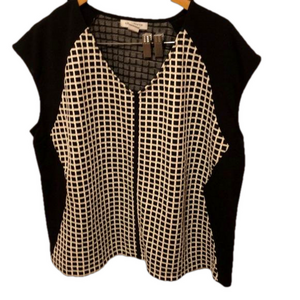 Liz Claiborne black sleeveless top size 2X GUC…